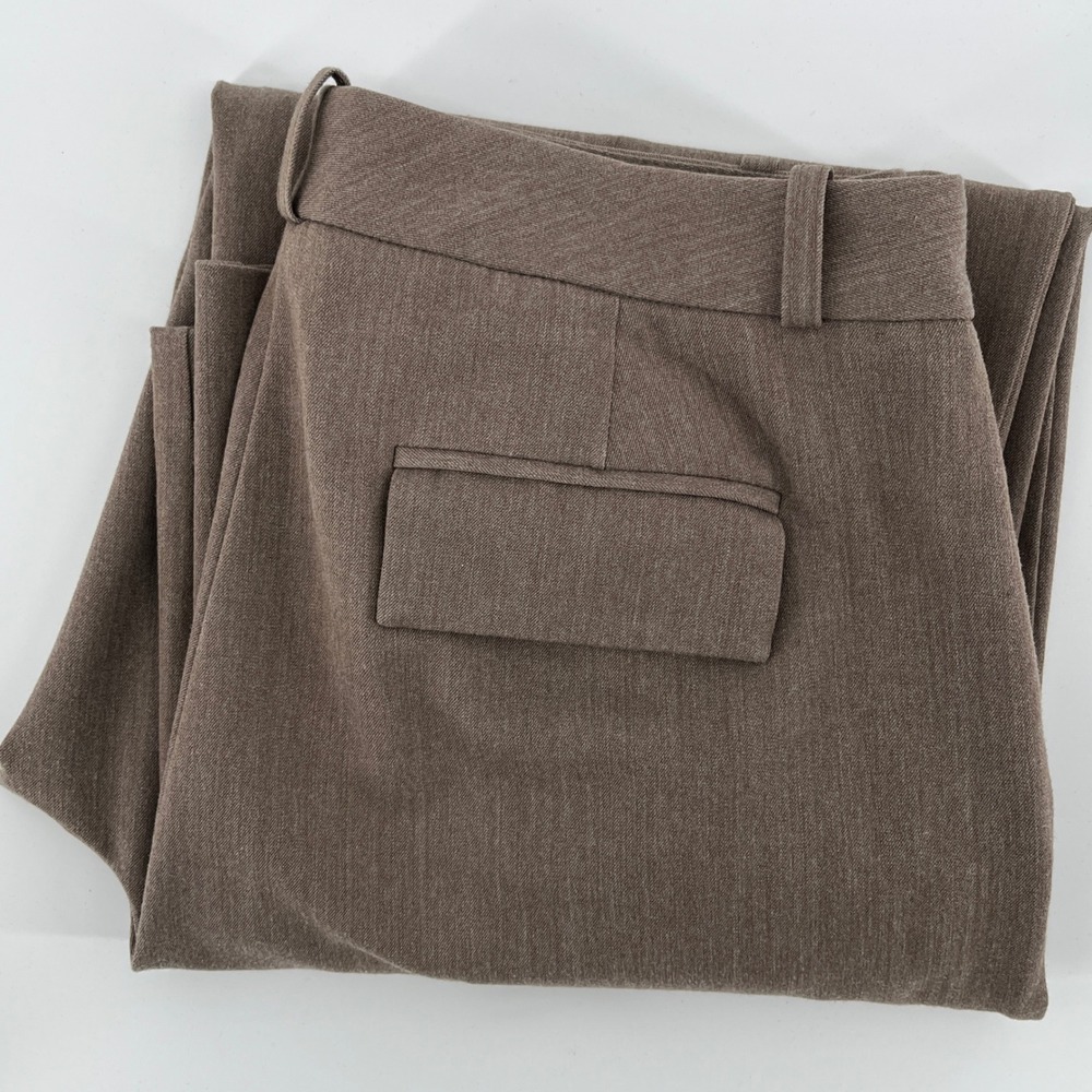 The Limited Dress Pants Womens 6 Short Taupe Stretch Straight Leg